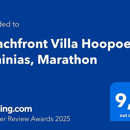 Beachfront Villa Hoopoe Schinias, Marathon エクステリア 写真