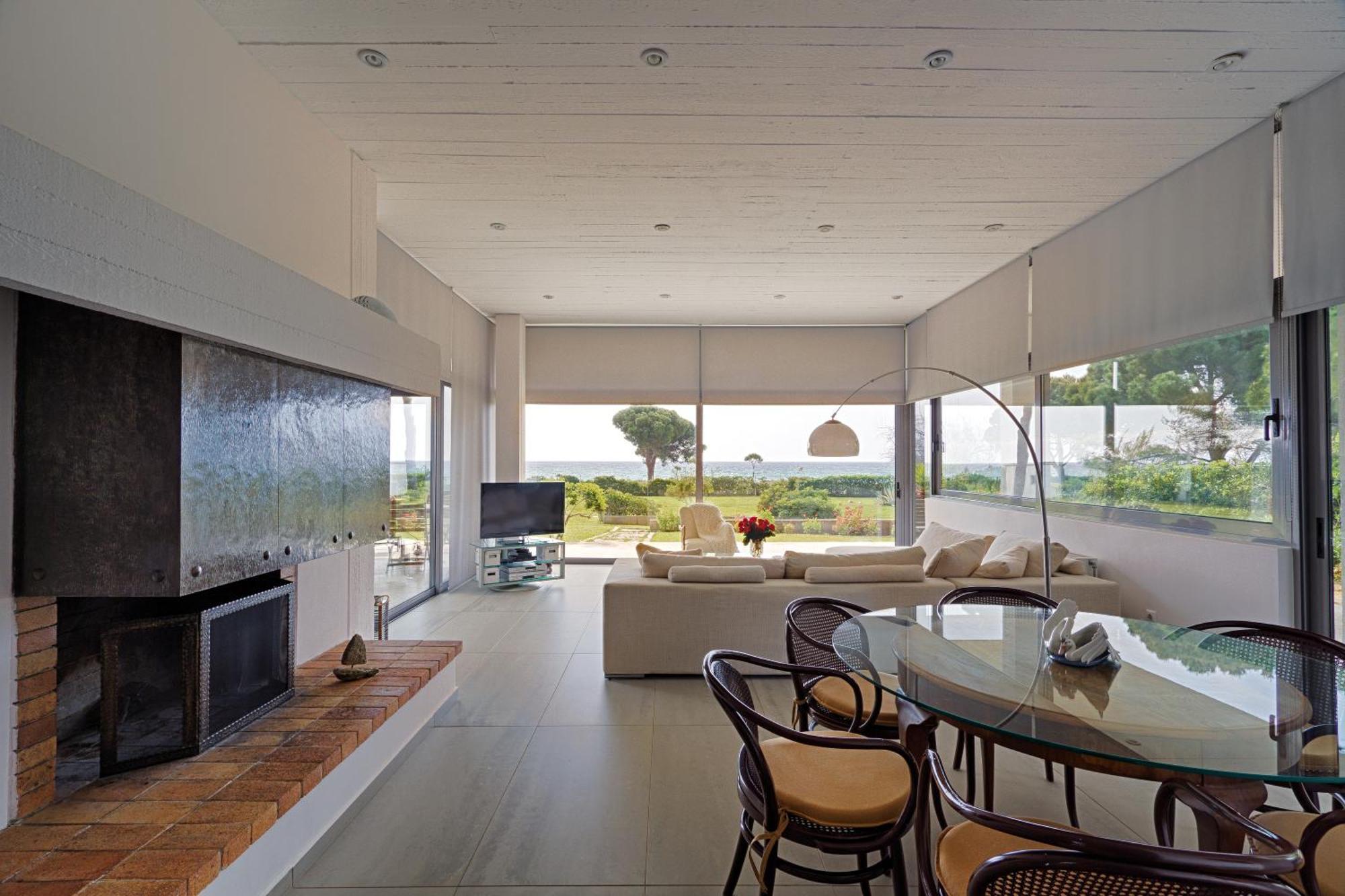 Beachfront Villa Hoopoe Schinias, Marathon エクステリア 写真