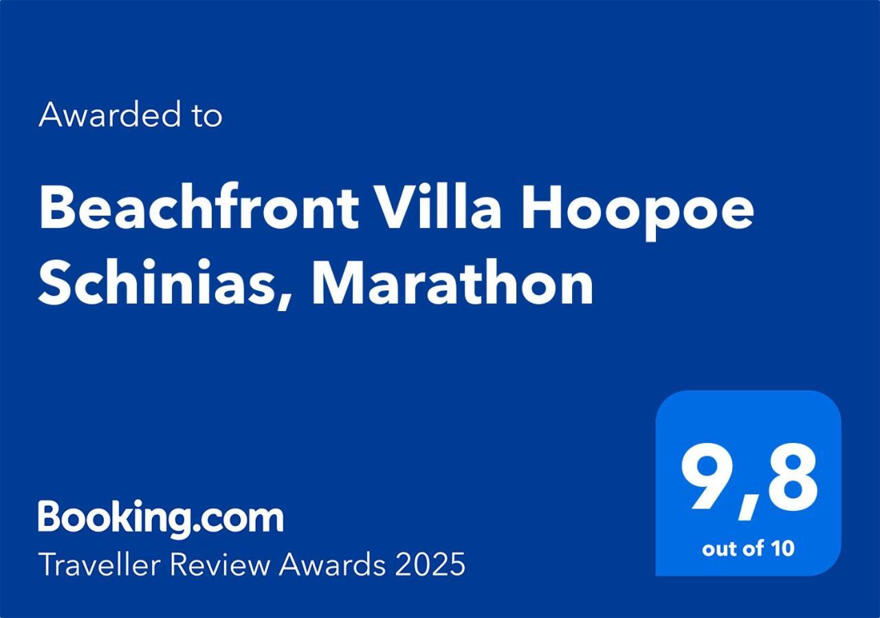 Beachfront Villa Hoopoe Schinias, Marathon エクステリア 写真